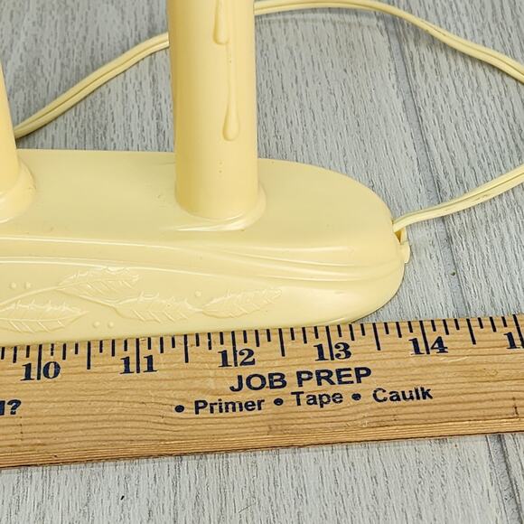 Vintage Christmas Window Candles 5 Light 10" Candolier Electric Drip Wax TESTED - Picture 8 of 12